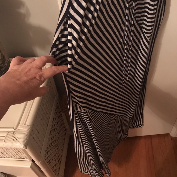 Cynthia Rowley Maxi Dress Navy/White Striped - Picture 4 of 7